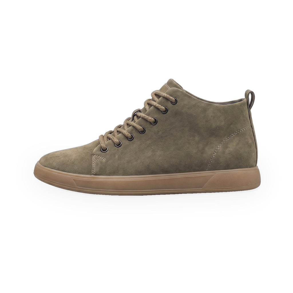 cleeve-court-sneaker-Olive-lateral