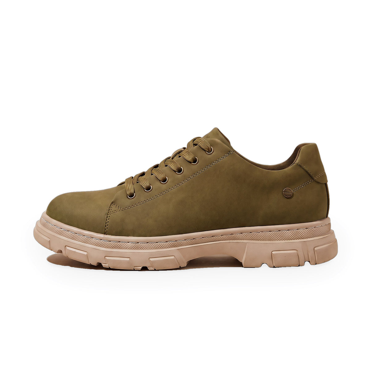 larkhall-court-sneaker-Olive-lateral